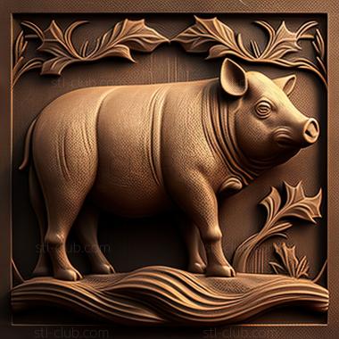 3D model st Pigasus politics famous animal (STL)